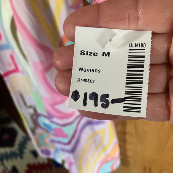 NWT $195 Liliana Meza Gianni dress Sz Medium.  Colorful & playful & comfortable - Picture 15 of 16